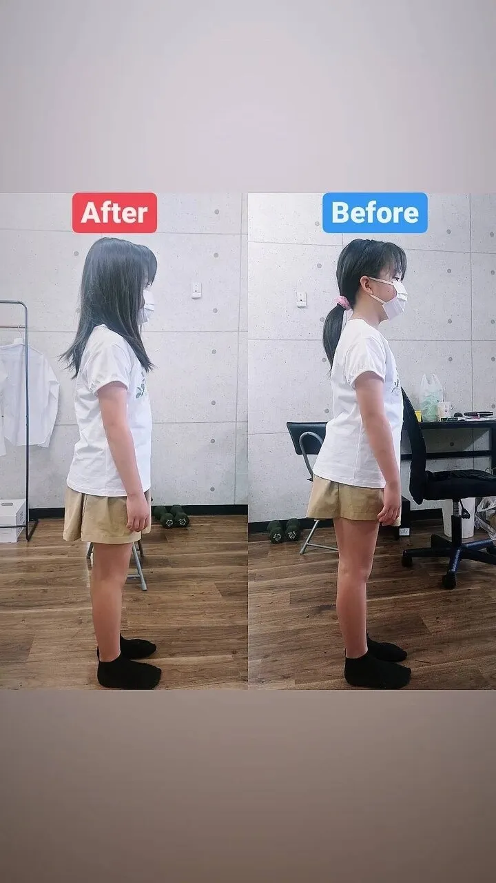 お子様の姿勢の乱れ